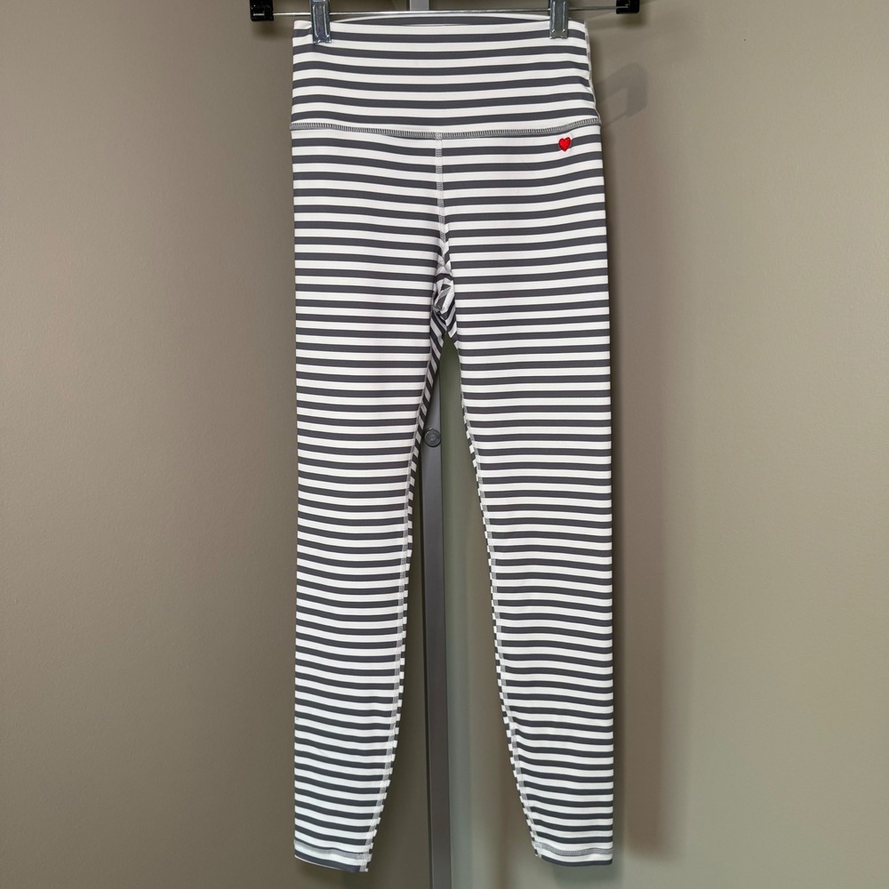 Spiritual Gangster XS Striped Yoga Leggings High Waist Athletic Pants Activewear